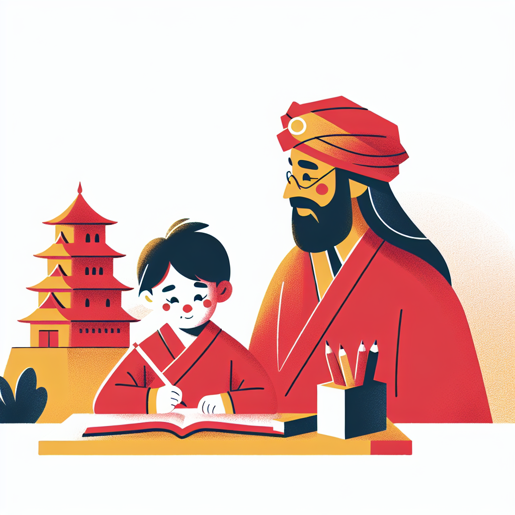 体験授業に参加する親子